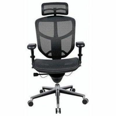 WorkPro Quantum 9000 Chair - Black Seat Color - Mesh Seat Material - Black Back Color - Mesh Back Material - Black Frame Color - Nylon Frame Material - High Back - 5-star Base - Armrest - 1 Each QUANTUM 9000 SERIES 