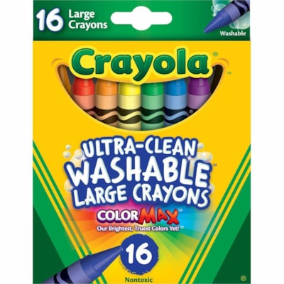 Crayola Kid's 8 Count Large Washable Crayons - Assorted - 8 / Box  