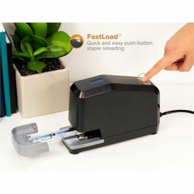 Bostitch B8 Impulse 45 Electric Stapler - Staples Upto 45 Sheet of 20lb Paper - Holds Upto 210 Staple - Full Strip - Staple Size: 1/4" (6.35 mm) - 0.50" (12.70 mm) Throat Depth - Black - 1 Each 45 SHEETS CAPACITY BLACK