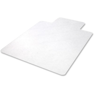 Deflecto - Dessous de siège EconoMat - Sol sans tapis - longueur de tapis 53 po (1346,20 mm) x largeur de tapis 45 po (1143 mm) - longueur de lèvre 12 po (304,80 mm) x largeur de lèvre 25 po (635 mm) - Vinyle - clair - 1 chaque POUR PLANCHERS DURS SANS TAPIS VINYLE TRANSPARENT