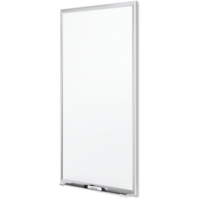 Tableau effaçable à sec Premium DuraMax Quartet - largeur de 36 po (914,40 mm) x hauteur de 24 po (609,60 mm) - Surface Blanc Porcelaine - Frame Argenté Aluminium - Rectangle - Horizontale/Verticale - Magnétique - Résistants, Recyclable, Résistant aux encoches CADRE D ALUMINIUM  AUGET 36 PO AVEC NECESSAIRE D ACCROCHAGE