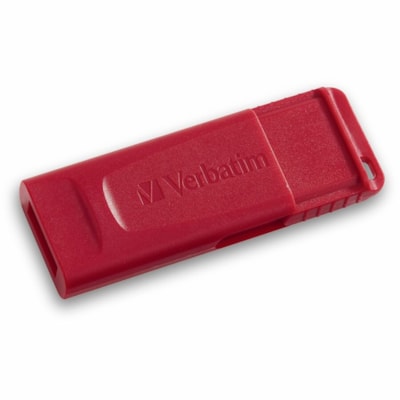 Verbatim 8GB Store 'n' Go USB Flash Drive - Red - 8 GB - USB 2.0 Type A - Red - Lifetime Warranty - 1 Each DRIVE 
