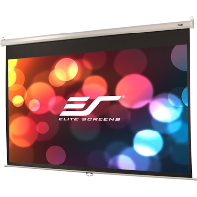 Elite Screens Manual Series Manual Pull Down Projection Screen - 48" x 64" - Matte White - 80" Diagonal . 4:3  Pull Down Manual Projec tor Screen with AUTO