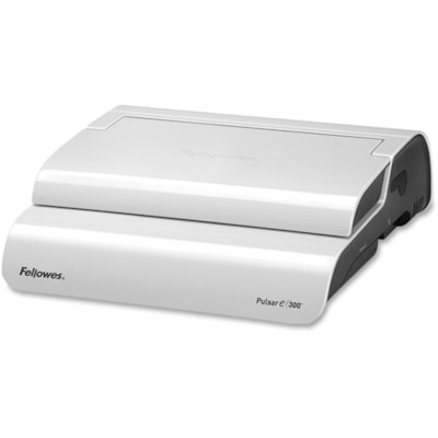 Fellowes Pulsar(tm) E 300 Electric Comb Binding Machine w/Starter Kit - CombBind - 300 Sheet(s) Bind - 20 Punch - 5.13" (130.30 mm) Height x 16.94" (430.28 mm) Width x 15.38" (390.65 mm) Depth - White, Black b Binding Machine with Starter  Kit