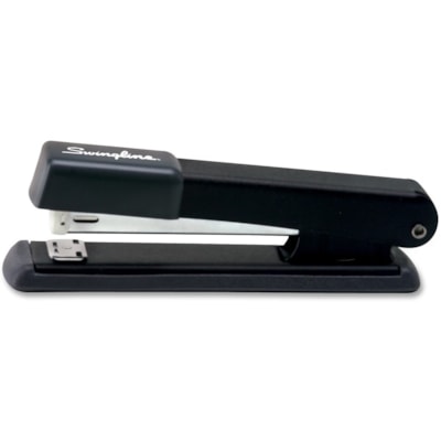 Swingline Ultra Economy Pro Desk Stapler - Staples Upto 25 Sheet of 20lb Paper - Full Strip - 1 Each - Black - Metal, Rubber 25 SHEETS  FULL STRIP ALL METAL