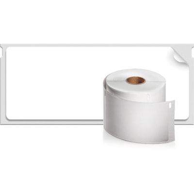 Dymo Large Address Labels - 1 2/5" (35.56 mm) Width x 3 1/2" (88.90 mm) Length - Rectangle - Inkjet - White - 260 / Roll - 2 / Box FOR DYMO LABELWRITER ONE EACH 260 LABELS PER ROLL