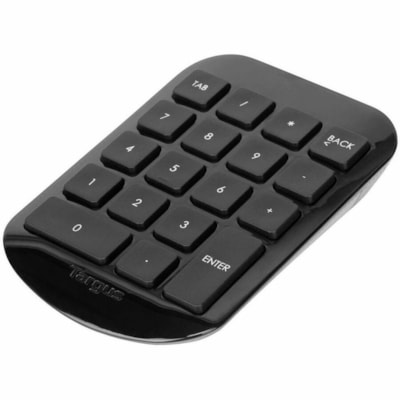 Targus Wireless Numeric Keypad - Wireless Connectivity - 33 ft (10058.40 mm) - 2.40 GHz - USB Interface - Windows, macOS, ChromeOS - PC, Mac - Black  WRLS 