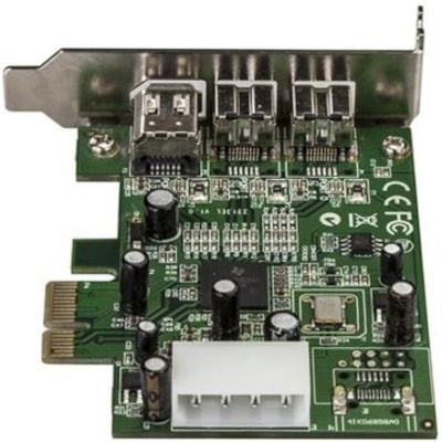 StarTech.com 3 Port 2b 1a Low Profile 1394 PCI Express FireWire Card Adapter - 2 x 9-pin Female IEEE 1394b FireWire 800 ECTLR 