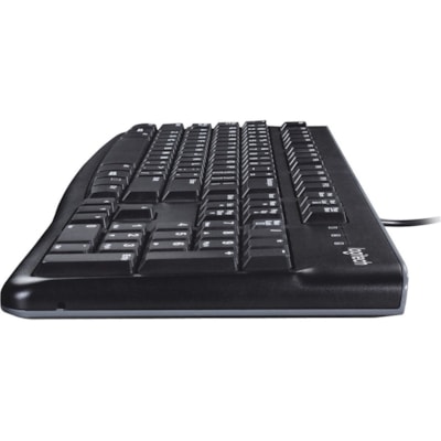 Logitech K120 Plug-and-Play USB Keyboard - Cable Connectivity - USB Interface - Rugged - English - PC - Black  