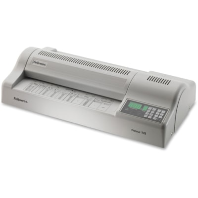 Fellowes Proteus(tm) 125 Laminator - 12.50" (317.50 mm) Lamination Width - 10 mil (0.25 mm) Lamination Thickness - 23" (584.20 mm) Height x 12" (304.80 mm) Width x 6" (152.40 mm) Depth  