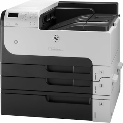 HP LaserJet Enterprise 700 M712XH Desktop Laser Printer - Monochrome - 41 ppm Mono - 1200 x 1200 dpi Print - Automatic Duplex Print - 1100 Sheets Input - Ethernet - HP ePrint, Apple AirPrint - 100000 Pages Duty Cycle - Plain Paper Print - Gigabit Ethernet - USB  