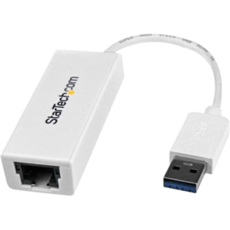 StarTech.com USB to Ethernet Adapter, USB 3.0 to 10/100/1000 Gigabit Ethernet LAN Adapter, USB to RJ45 Adapter, TAA Compliant - USB 3.0 network adapter adds an Ethernet port to your laptop/desktop - USB to RJ45 Ethernet adapter; 4K Jumbo Frames; VLAN Tagging; WoL - USB NIC adapter; USB bus powered -  