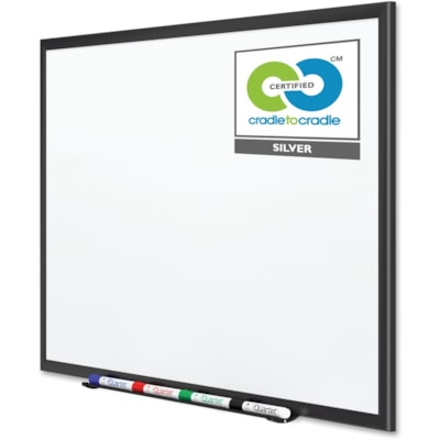 Quartet - Dry Erase Board Premium DuraMax - largeur de 96 po (2438,40 mm) x hauteur de 48 po (1219,20 mm) - Surface Blanc Porcelaine - Frame Noir Aluminium - Rectangle - Horizontale/Verticale - Magnétique - 1 / chaque PORCELAIN CLASSIC PREMIUM BLACK FRAME