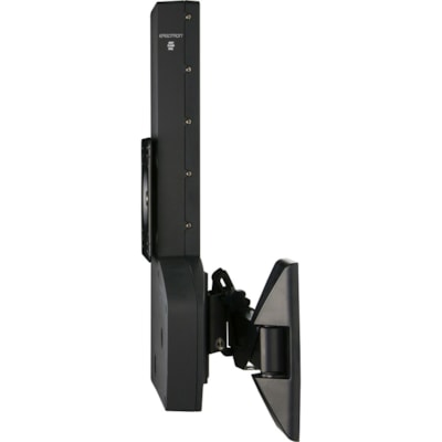 Ergotron Wall Mount for Flat Panel Display - Black - Height Adjustable - 27" to 42" Screen Support - 100 x 100, 400 x 400 - VESA Mount Compatible lower  pan left-to-right and t ilt your display to