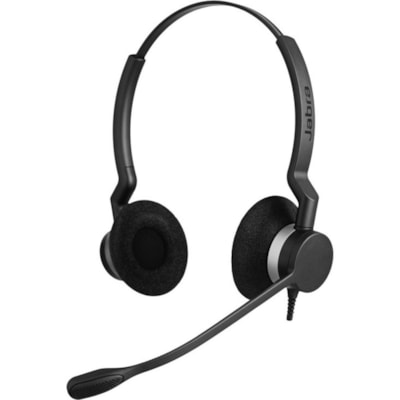 Jabra BIZ 2300 QD Headset - Stereo - Quick Disconnect - Wired - Over-the-head - Binaural - Supra-aural - Noise Cancelling Microphone - Black  