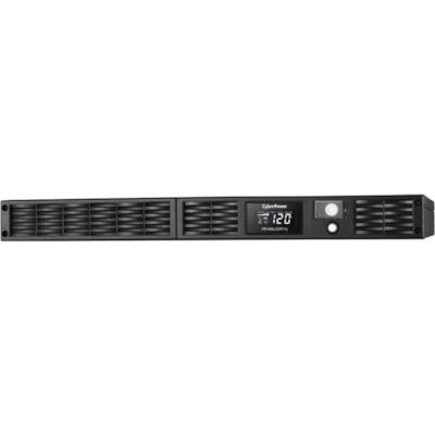 CyberPower Smart App Sinewave PR1000LCDRT1U 1000VA Pure Sine Wave 1U RT LCD UPS - 1U Rack/Tower - AVR - 6 Hour Recharge - 120 V AC Input - 120 V AC Output - 7 x NEMA 5-15R - Serial Port - USB URE SINEWAVE LCD 7 OUT 5-15R 1 5A 1U RT 3YR