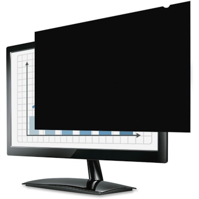 Fellowes - Filtre de confidentialité PrivaScreen à occultation Clair, Noir - Pour 23 po (584,20 mm) Écran large LCD Moniteur - 16:9 - Résistant aux empreintes, Résistant aux rayures - Polyéthylène - 1 chaque DE FELLOWES  - 23W" 