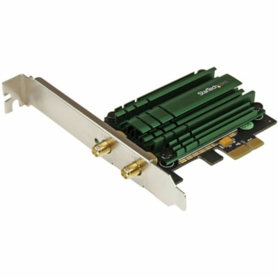 StarTech.com PCI Express AC1200 Dual Band Wireless-AC Network Adapter - PCIe 802.11ac WiFi Card - Add high speed 802.11ac WiFi connectivity to a desktop PC through a PCI Express slot with dual band 2.4 / 5GHz frequencies and up to 867Mbps - PCI Express AC1200 Dual Band Wireless-AC Network Adapter -  onnectivity to a desktop PC th rough a PCI Express