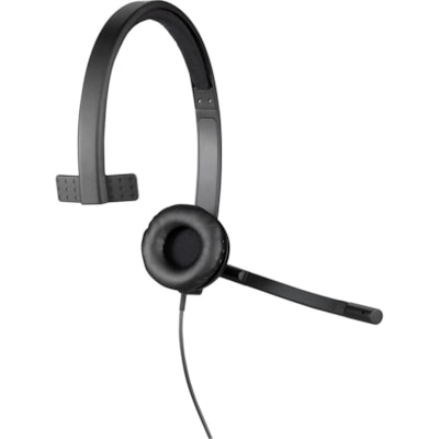 Logitech USB Headset Mono H570e - Mono - USB - Wired - 31.50 Hz to 20 kHz - Over-the-head - Monaural - Supra-aural - Noise Cancelling, Electret Microphone MONO 