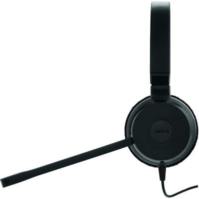 Jabra Evolve 20 Microsoft Lync Stereo - Stereo - USB - Wired - Over-the-head - Binaural - Supra-aural - Noise Cancelling Microphone - Noise Canceling - Black  