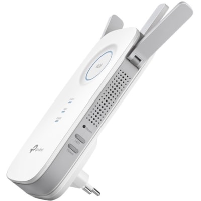 TP-Link RE450 IEEE 802.11ac 1.71 Gbit/s Wireless Range Extender - 2.40 GHz, 5 GHz - 3 x External Antenna(s) - External - 1 x Network (RJ-45) - Ethernet, Fast Ethernet, Gigabit Ethernet - 9 W - Wall Mountable  
