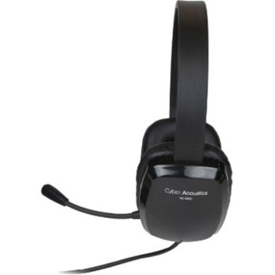 Cyber Acoustics Stereo Headset w/ Single Plug - Stereo - Mini-phone (3.5mm) - Wired - 20 Hz to 20 kHz - Over-the-head - Binaural - Circumaural - 6 ft (1.83 m) Cable - Noise Cancelling, Uni-directional Microphone - Noise Canceling  