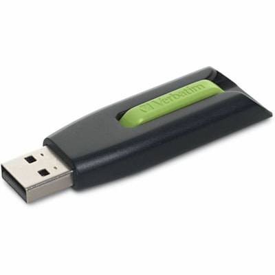 Microban 32GB Store 'n' Go® V3 USB 3.2 Gen 1 Flash Drive - 2pk - Blue, Green - 32 GB - USB 3.2 (Gen 1) - Blue, Green - Lifetime Warranty - 2 / Pack  BLUE  GREEN RETRACTABLE DESIGN