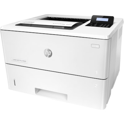 HP LaserJet Pro M501 M501dn Desktop Laser Printer - Monochrome - 45 ppm Mono - 4800 x 600 dpi Print - Automatic Duplex Print - 650 Sheets Input - Ethernet - HP ePrint, Apple AirPrint, Mopria - 100000 Pages Duty Cycle - Plain Paper Print - USB  PRNT 