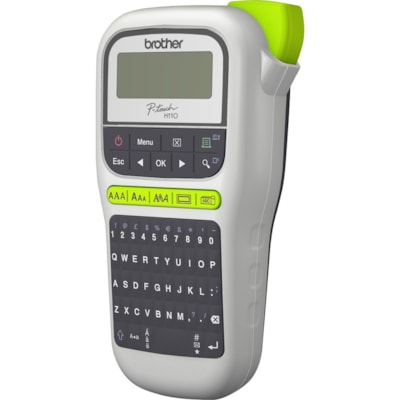 P-touch P-Touch 11 Handheld Label Maker - Thermal Transfer - 0.79 in/s (20 mm/s) Mono - 3 Fonts - 180 dpi - Tape, Label0.14" (3.50 mm), 0.24" (6 mm), 0.35" (9 mm), 0.47" (12 mm) - Battery, Power Adapter - 6 Batteries Supported - AAA - Alkaline - Black, White - Handheld - PC - Auto Power Off, Label L EASY  PORTABLE LABEL MAKER EASY-TYPE QWERTY