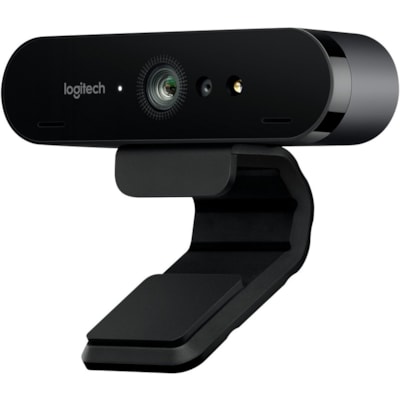 Logitech - Webcam BRIO - 90 fps - Noir - USB 3.0 - 4096 x 2160 Vidéo - Autofocus - Clip, Montage sur trépied - 5x Zoom Numérique - Microphone - Pour Ordinateur portable, Moniteur  PERP 