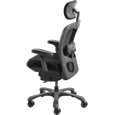 Nightingale CXO Extreme Comfort Task Chair - Black Seat - Black Back - Mid Back - 5-star Base - 1 Each EXECUTIVE MESH TASK C1 MYSTIC BLACK FABRIC