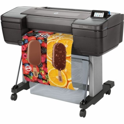 HP Designjet Z6 PostScript Imprimante grand format à jet d'encre - 24 po (609,60 mm) Largeur d'impression - Couleur - 6 Couleur(s) - 916 pi²/h (85,10 m²/h) Vitesse de couleur - 2400 x 1200 dpi - USB - Ethernet - Papier en rouleau, Papier photo, Papier beaux-arts, Papier adhésif TPLOT 