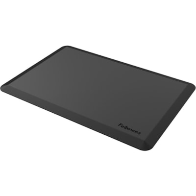 Fellowes - Tapis anti-fatigue de bien-être - Sol - largeur de tapis 36 po (914,40 mm) x profondeur de tapis 24 po (609,60 mm) x épaisseur de tapis 0,750 po (19,05 mm) - Rectangulaire - Noir - 1 chaque AIDE A PRÉVENIR FATIGUE BORDS BISEAUTÉS