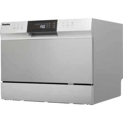 Danby 6 Place Setting Dishwasher - Countertop - 6 Place Settings - 11.73 L Capacity - 8 Programmes - 54 dB - Silver, Black  