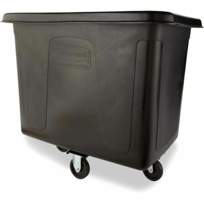 Rubbermaid Commercial - Chariot cubique - 500 lb (226796,19 g) Capacité - Plastique - Frame Métal - Noir - 1 / Étui NOIR 