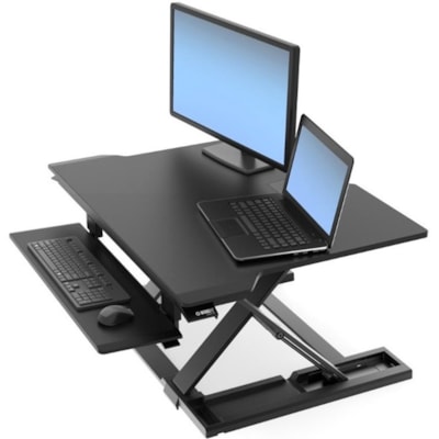Ergotron WorkFit-TX Standing Desk Converter - Up to 30" Screen Support - 40 lb (18143.69 g) Load Capacity - 20" (508 mm) Height - Desktop - Black ESK CONVERTER  BLACK. 