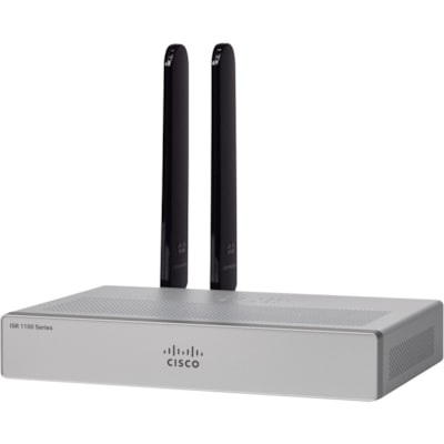 Cisco C1101-4PLTEPWA Wi-Fi 5 IEEE 802.11ac Ethernet Modem/Wireless Router - 2.40 GHz ISM Band - 5 GHz UNII Band(4 x External) - 108.34 MB/s Wireless Speed - 4 x Network Port - 1 x Broadband Port - USB - Gigabit Ethernet - VPN Supported - Desktop  PERP 