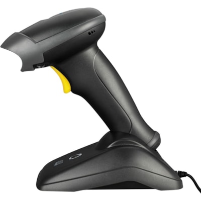 Adesso NUSCAN 2500TB Bluetooth Spill Resistant Antimicrobial 2D Barcode Scanner - Wireless Connectivity - 12" (304.80 mm) Scan Distance - 1D, 2D - CMOS - Bluetooth - USB - Black - USB - Logistics, Warehouse, Library, Healthcare, Retail ld 2D Barcode Scanner 