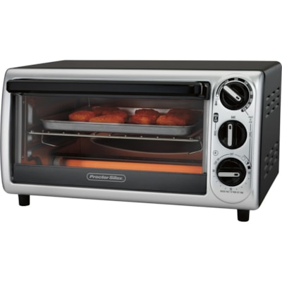 Proctor Silex - Grille-pain 31122 - Toast, Cuisson, Grillade - Noir, Argenté BLK/ SS 