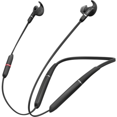 Jabra EVOLVE 65e MS Earset - Stereo - Wireless - Bluetooth - 98.4 ft (30 m) - 20 Hz to 20 kHz - Behind-the-neck, Earbud - Binaural - In-ear - Noise Cancelling Microphone - Noise Canceling - Black 0 - 2 Year Warranty 