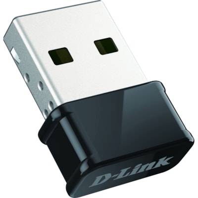 D-Link DWA-181 IEEE 802.11ac Wi-Fi Adapter for Desktop Computer, Notebook - USB 2.0 - 1.27 Gbit/s - 2.40 GHz ISM - 5 GHz UNII - External no USB Adapter - IEEE 802.11ac /n/g/a compliant - D