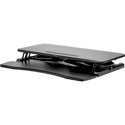 Fellowes Corsivo Sit-Stand Workstation - 4.50" (114.30 mm) Height x 31.50" (800.10 mm) Width x 24.13" (612.90 mm) Depth - Black nd Workstation 