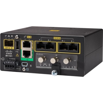 Cisco IR1101 Integrated Services Router Rugged - 5 Ports - Management Port - 2 - Gigabit Ethernet - Wall Mountable - 5 Year ES ROUTER 