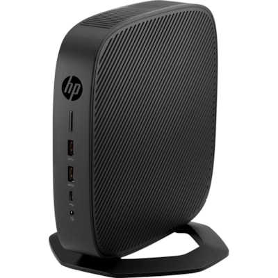 HP t640 Thin Client Ryzen R1505G Dual-core (2 Core) 2.40 GHz  - 4 GB RAM DDR4 SDRAM - 16 GB Flash Radeon Vega 3 Graphics - Gigabit Ethernet - HP ThinPro - IEEE 802.11ac - DisplayPort - Network (RJ-45) - 2 USB 2.0 Port(s) - USB Type-C - 45 W  