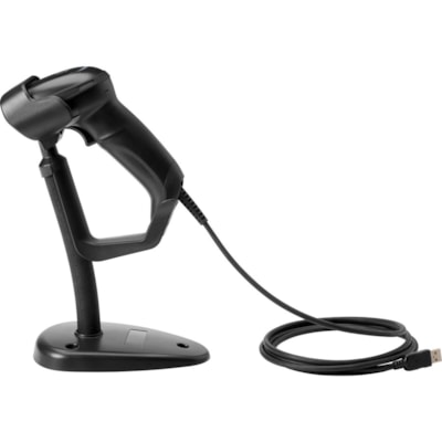 HP Engage Imaging Barcode Scanner II - Cable Connectivity - 1D, 2D - Imager - Omni-directional - USB - Black - Stand Included - IP52 - USB ner II - Omnidirectional Image r; Source: 1 Megapix