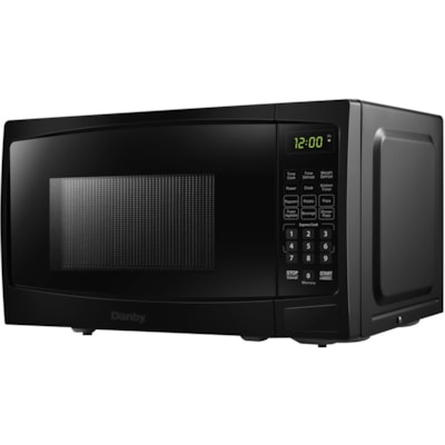 Danby 0.7 cuft Black Microwave - 19.82 L Capacity - Microwave - 10 Power Levels - 700 W Microwave Power - 10" (254 mm) Turntable - 120 V AC - 15 A Fuse - Countertop - Black 700 WATTS 10 POWER LEVELS 6 CONVENIENT AUTO COOK OPTIONS