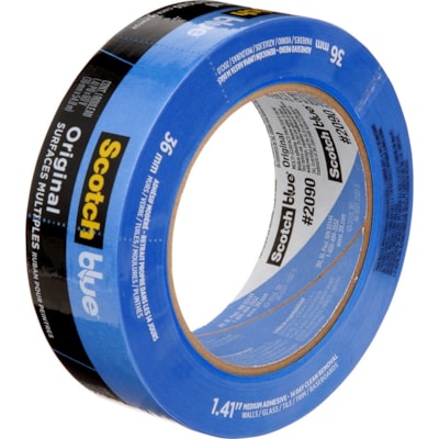 ScotchBlue - Ruban de masquage pour peintre - largeur de 1,42 po (36 mm) - Bleu - 1 / Rouleau RUBAN POUR PEINT 