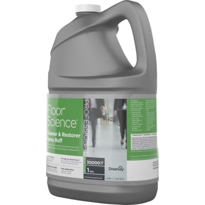 Diversey Floor Science Cleaner Spray Buff - Ready-To-Use - 3.79 L - Characteristic Scent - Durable - Straw - 1 Each  