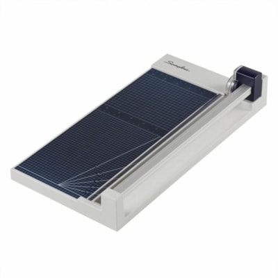 Swingline Classiccut Rotary Cutter - 10 Sheet Cutting Capacity - Stainless Steel Blade - 12" (304.80 mm) Cutting Length - Heavy Duty, Alignment Grid, Dual Scale Ruler - 1 Each BYPASS 10 TRIMMER  12" 10-SHEET; CONCEALED BLADE