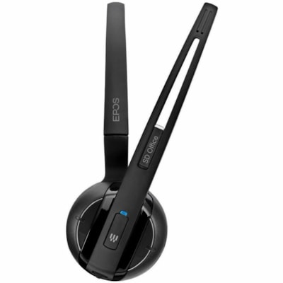 EPOS IMPACT SD 10 ML - US Headset - Mono - Wireless - DECT - 590.6 ft - 150 Hz - 6.80 kHz - On-ear - Monaural - Noise Cancelling, Electret, Bi-directional, Condenser Microphone - Black, Silver Wireless Dect System Headset 